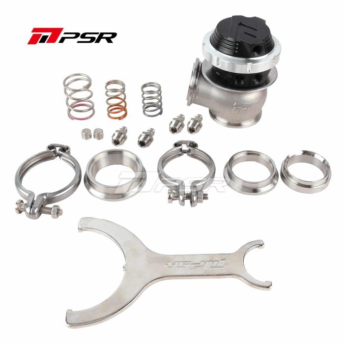 PSR WASTEGATE DE NUEVA GENERACIÓN Wastegate externo de doble banda en V de 38 mm