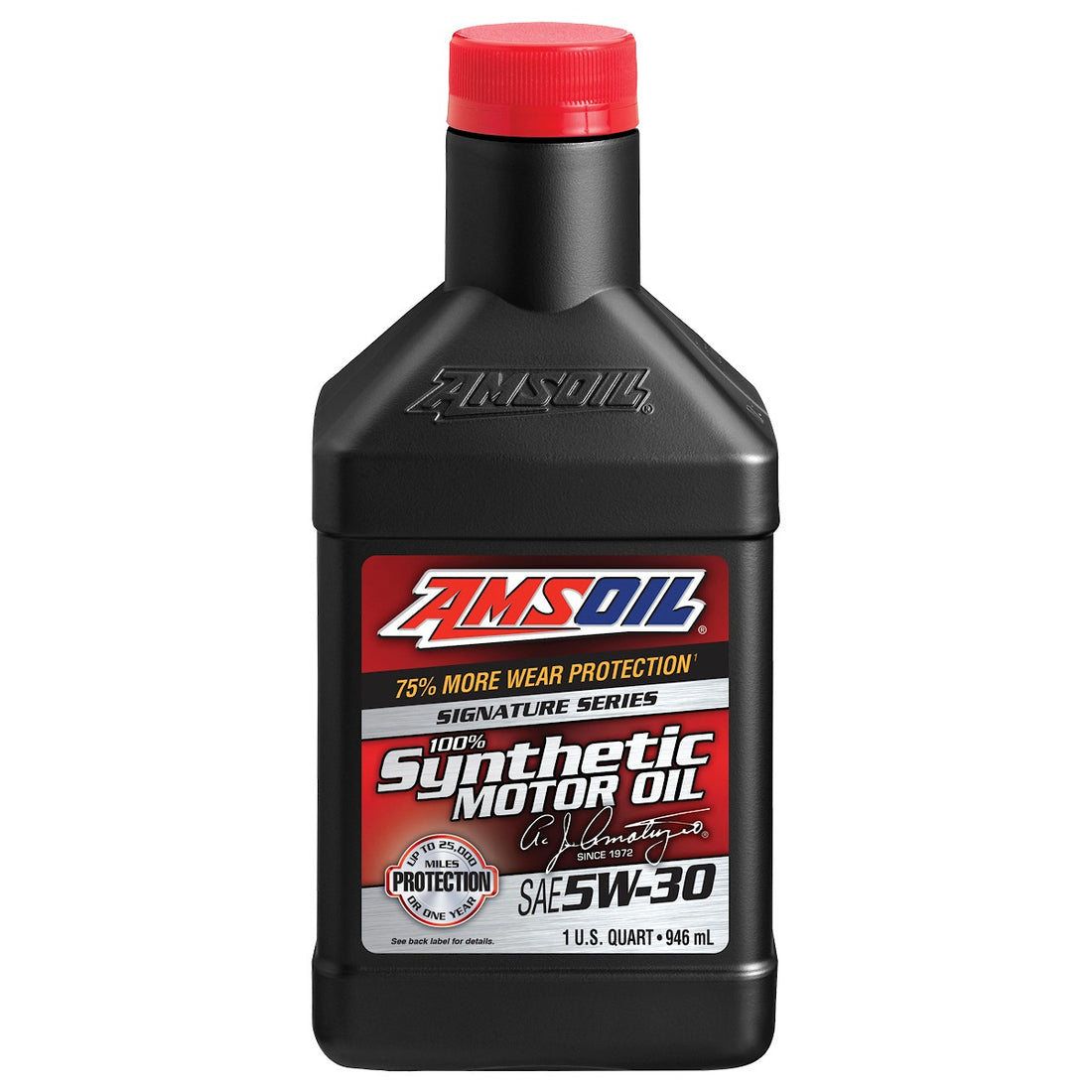 Aceite motor Amsoil signature series sae 5w30 , 100% sintetico 946ml