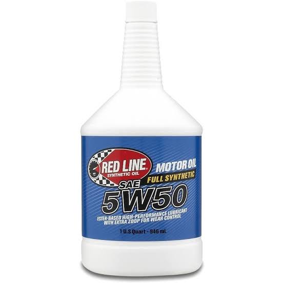 Aceite de motor redline 5W50 full sintetico - Cuarto de galon (946ml)