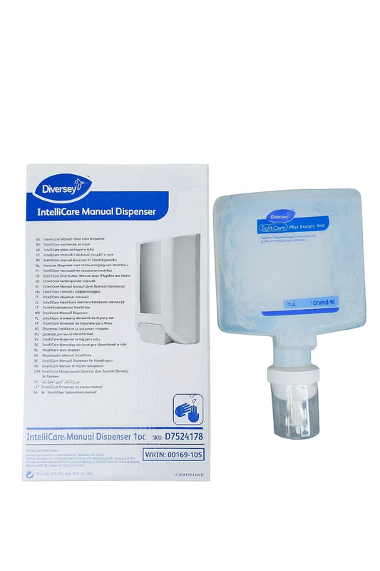 Promoción - Dispensador Jabón Manual Diversey Intellicare Blanco + Recarga