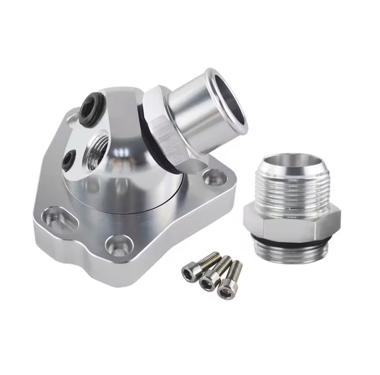 Termostato con base giratoria billet aluminio, modificacion a AN 16 honda k20,K24