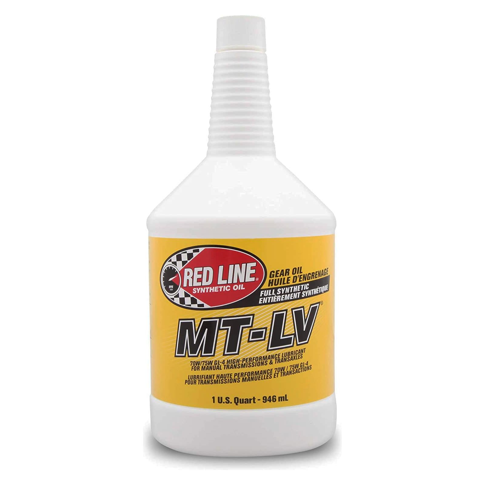 Aceite transmision manual, Redline  MT-LV 70W/75W GL-4 - cuarto de galon (946ML)