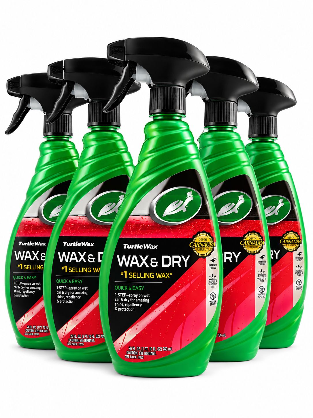 Turtle Wax Wax & Dry – Cera Líquida de Aplicación Rápida