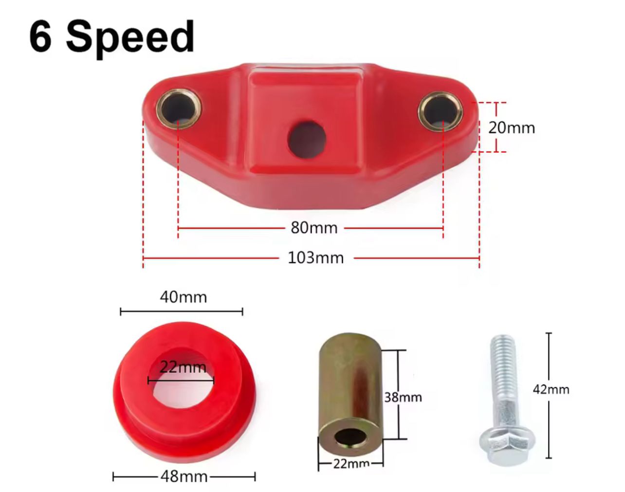 kit de bujes estabilizador de selectora de cambios delantera y trasera para subaru impreza wrx  sti  6 cambios