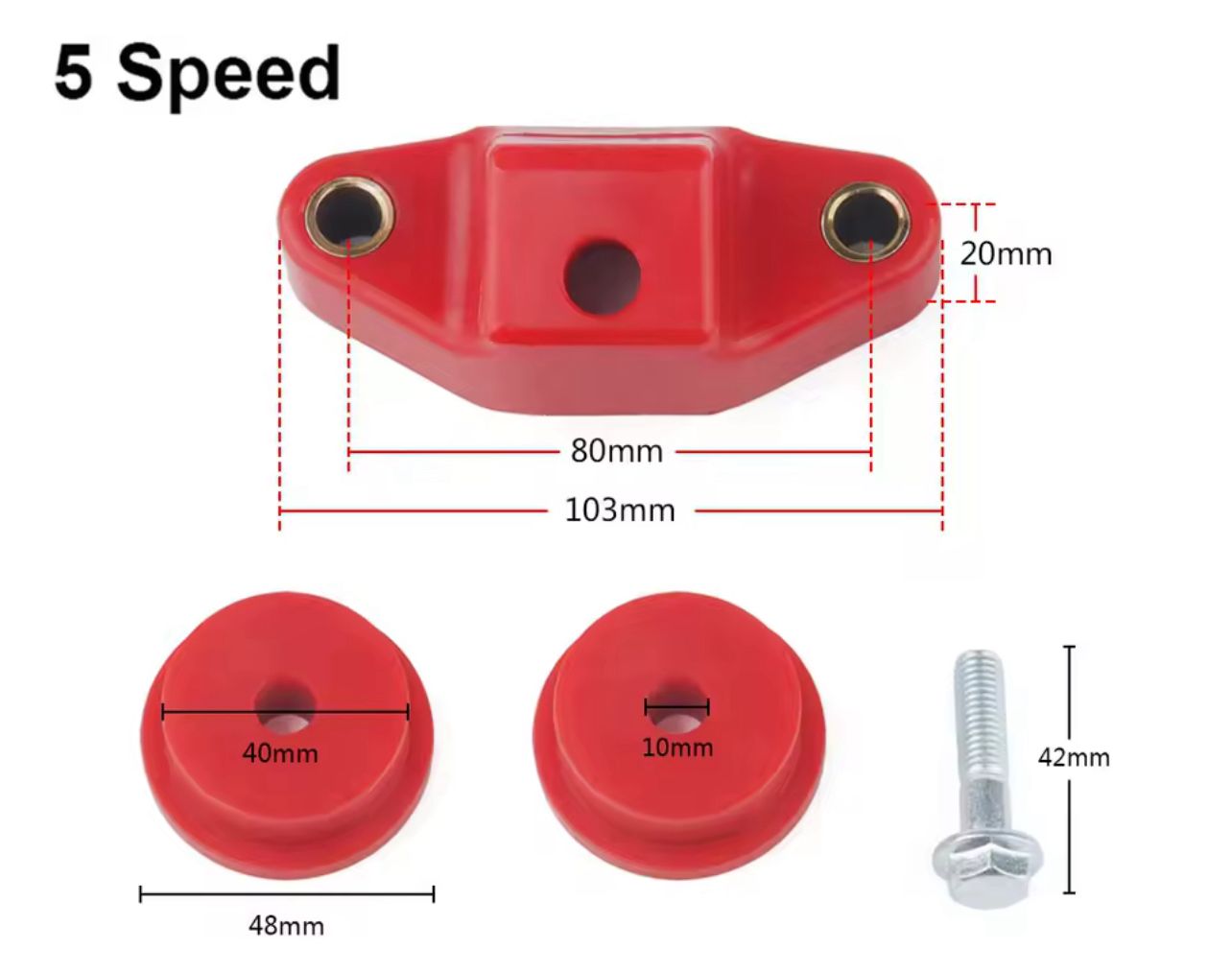 kit de bujes estabilizador de selectora de cambios delantera y trasera para subaru impreza wrx  5 cambios