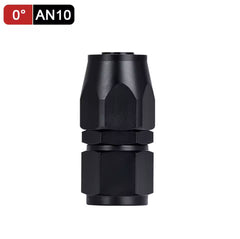 Fitting AN 10  -  0 Grados, Aluminio anodizado negro- para manguera CPE