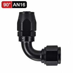 Fitting AN 16  -  90 Grados, Aluminio anodizado negro- para manguera CPE