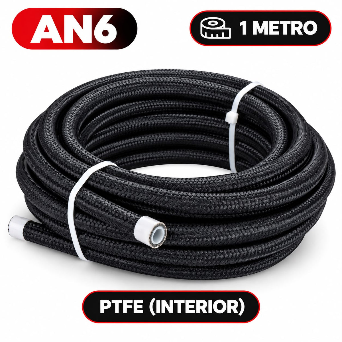 Manguera AN6 PTFE 1 metro