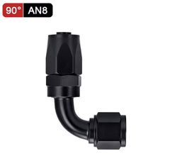 Fitting AN8  -  90 Grados, Aluminio anodizado negro- para manguera CPE