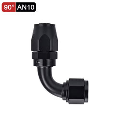 Fitting AN10  -  90 Grados, Aluminio anodizado negro- para manguera CPE