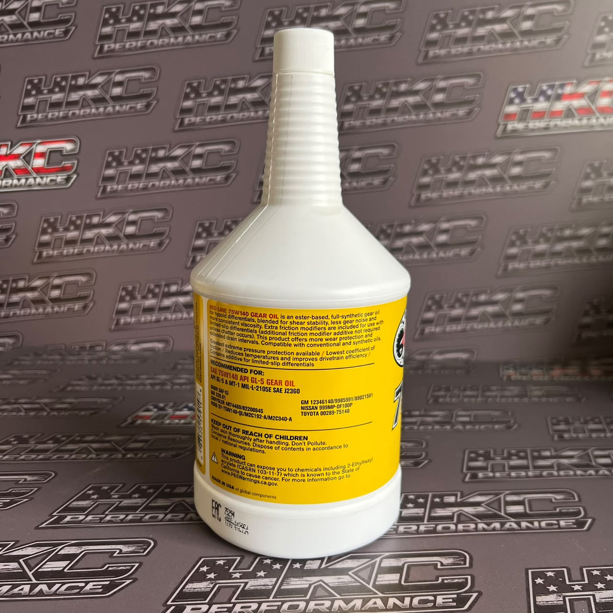 Aceite para diferencial,  Redline 75w140    gl-5 - Cuarto de galon (946ML)