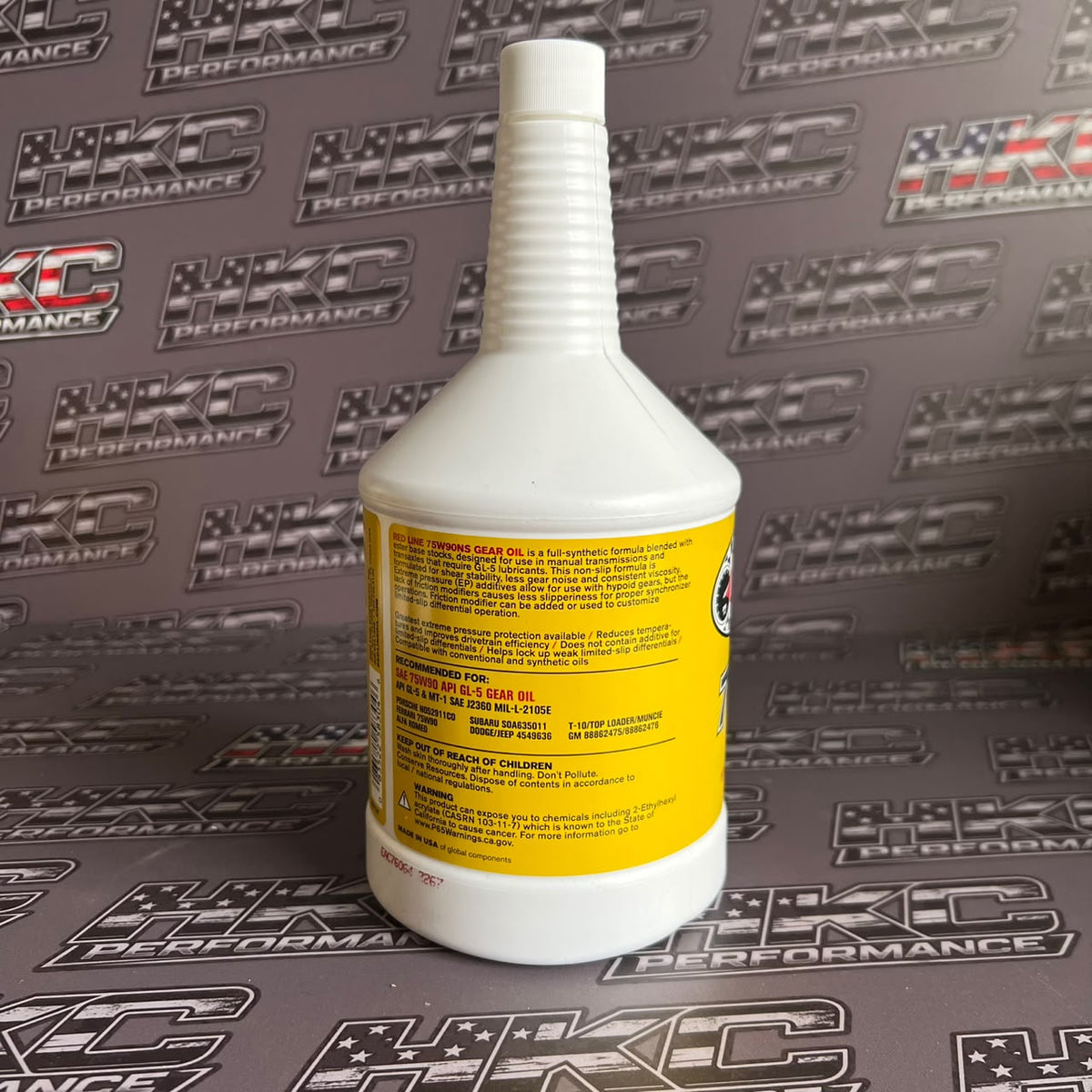 Aceite para diferencial, Redline 75W90 NS GL-5 - Cuarto de galon (946ML)
