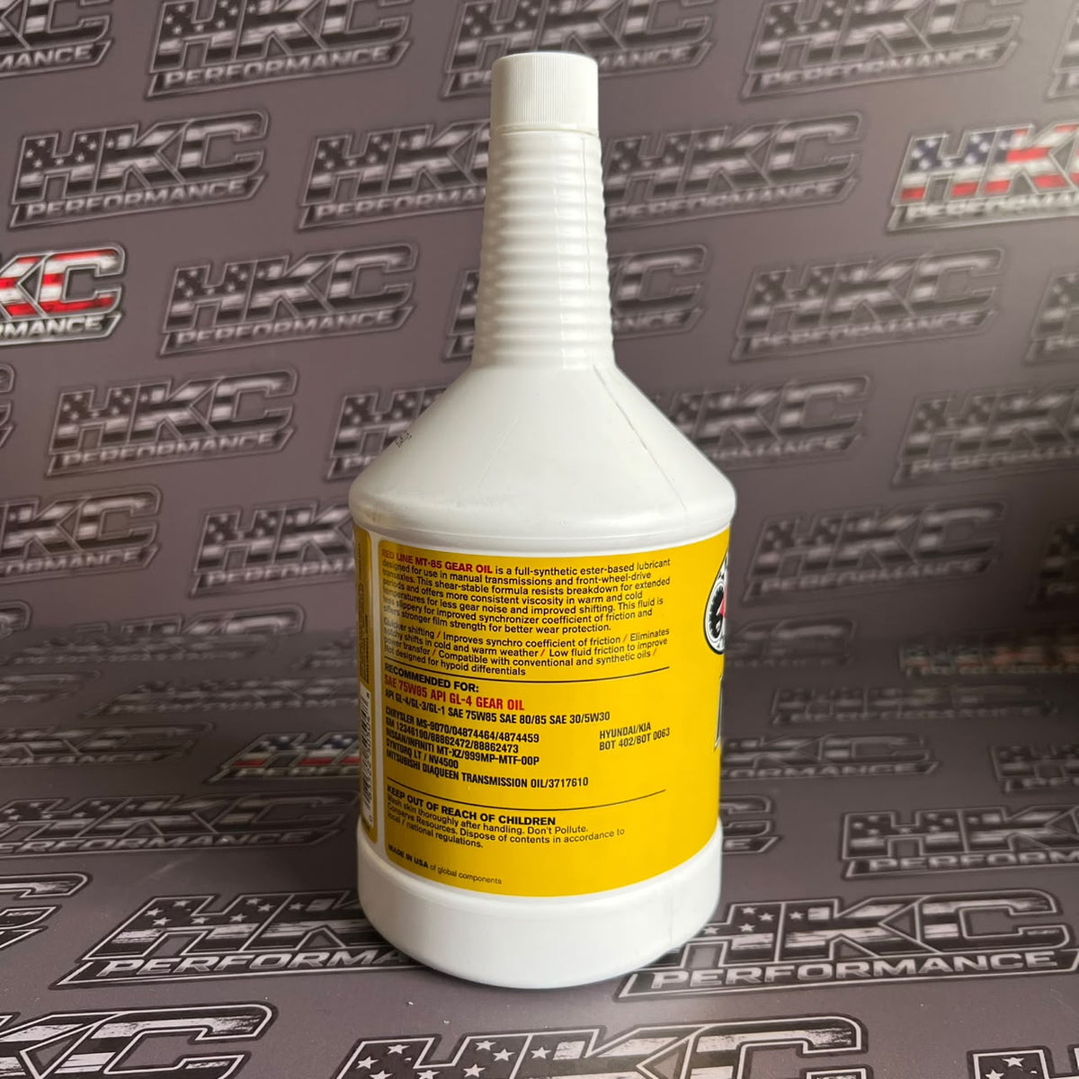 Aceite transmision manual, Redline, MT-85 75W85 GL-4 - Cuarto de galon (946ML)
