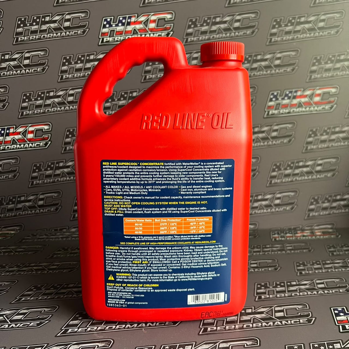 Coolant refrigerante Redline, SuperCool concentrado - Gallon (3.785L)