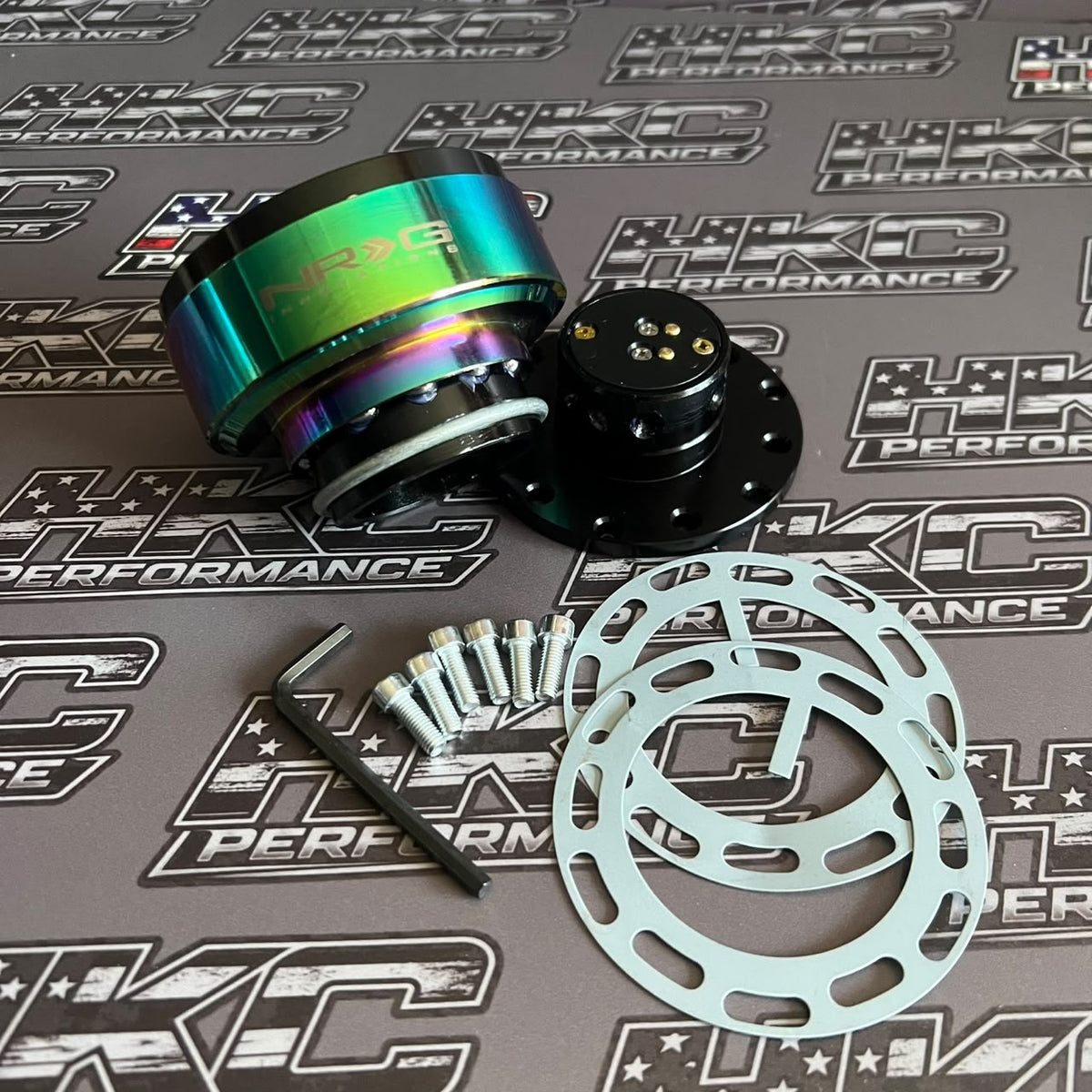 masa desmontable rapida con sonido ding, para volantes deportivos, NRG