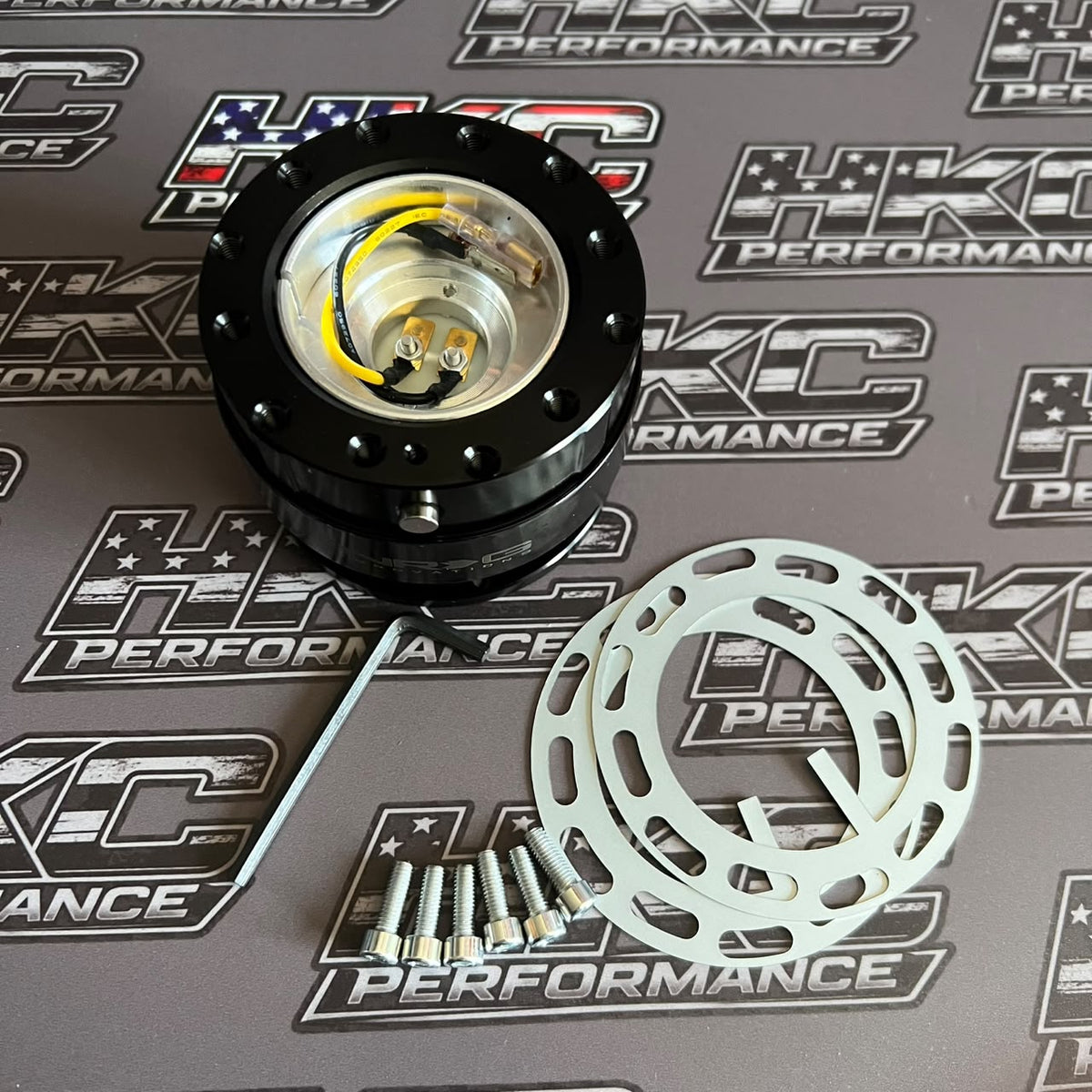 masa desmontable rapida con sonido ding, para volantes deportivos, NRG