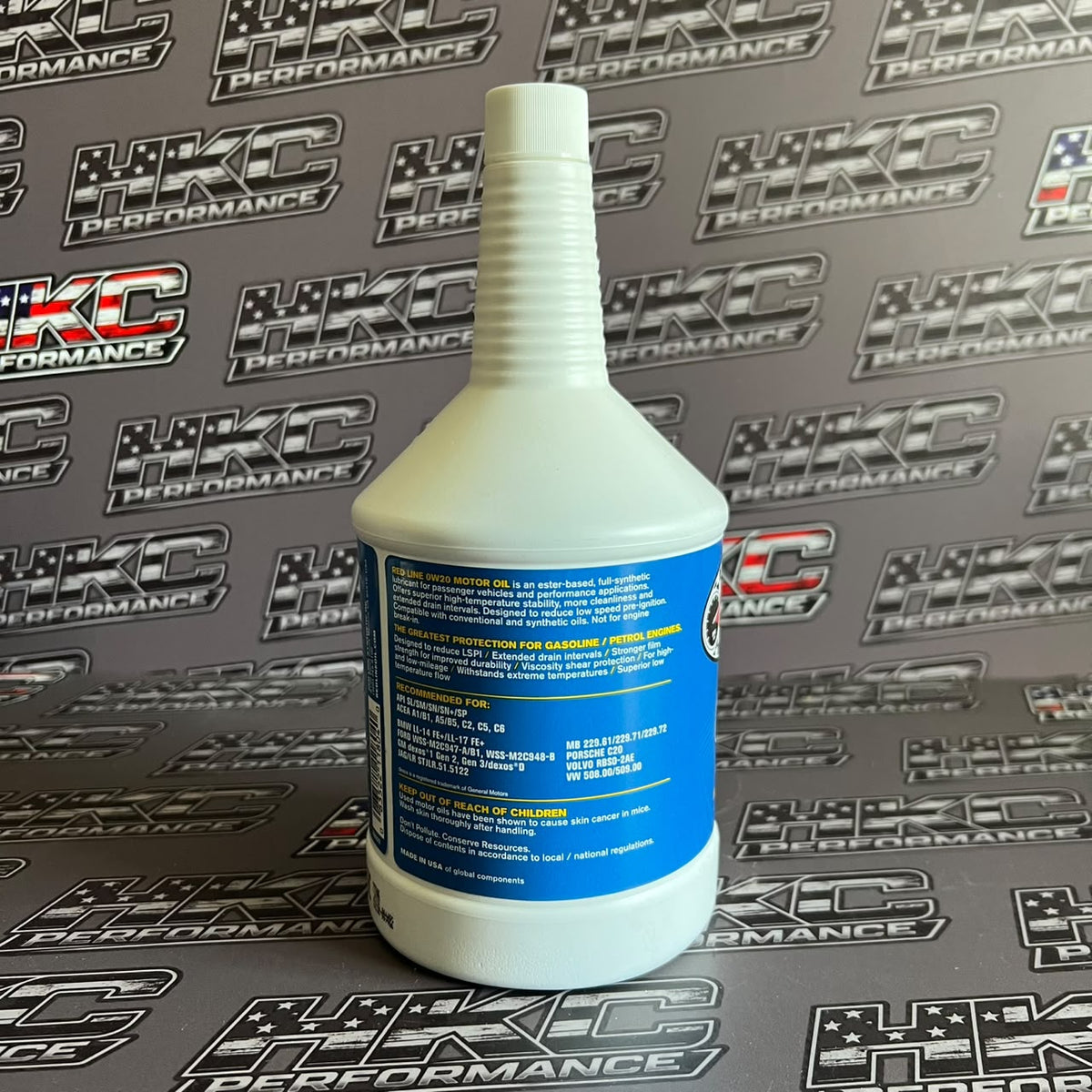 Aceite de motor redline 0W20 full sintetico - Cuarto de galon (946ml)