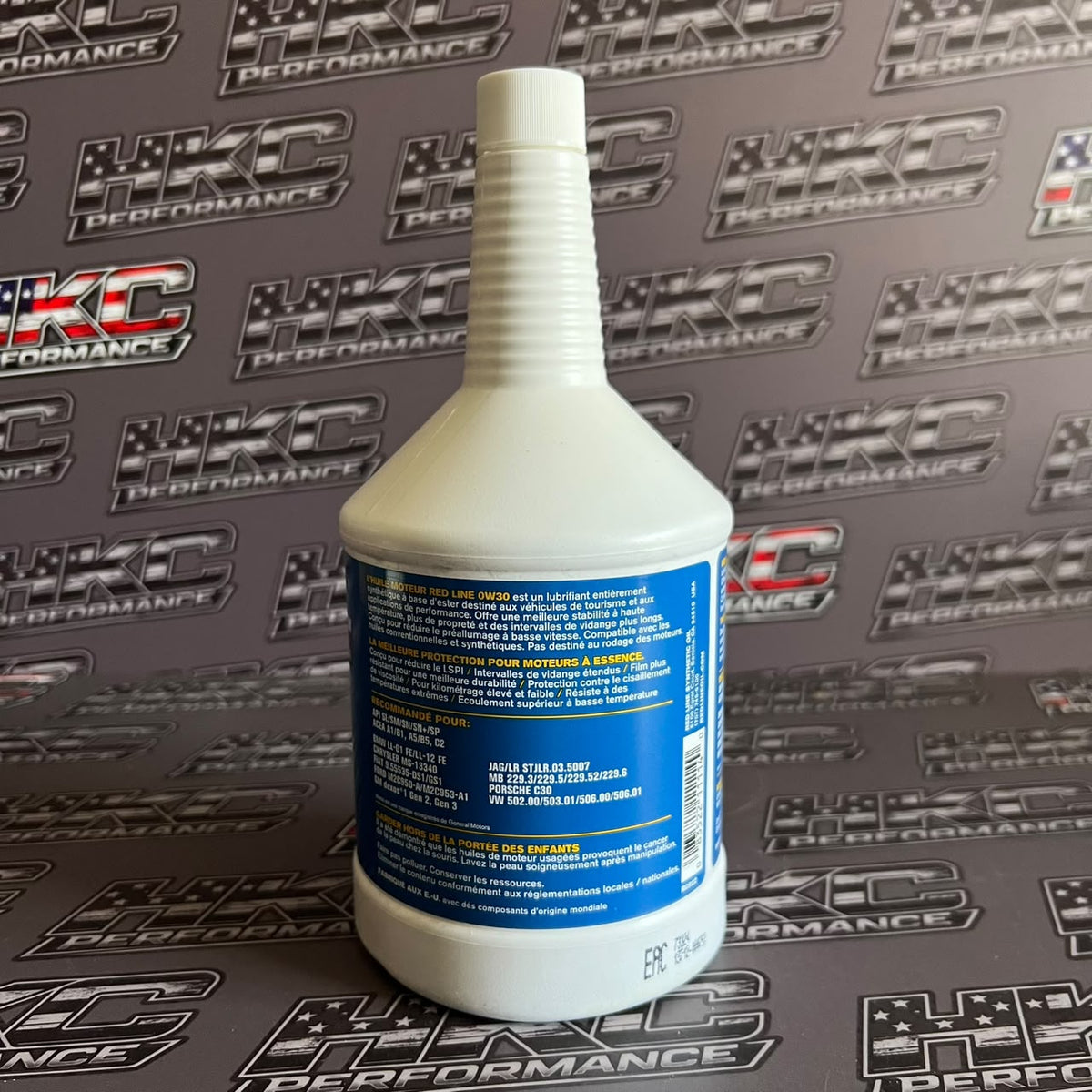 Aceite de motor redline 0W30 full sintetico - Cuarto de galon (946ml)