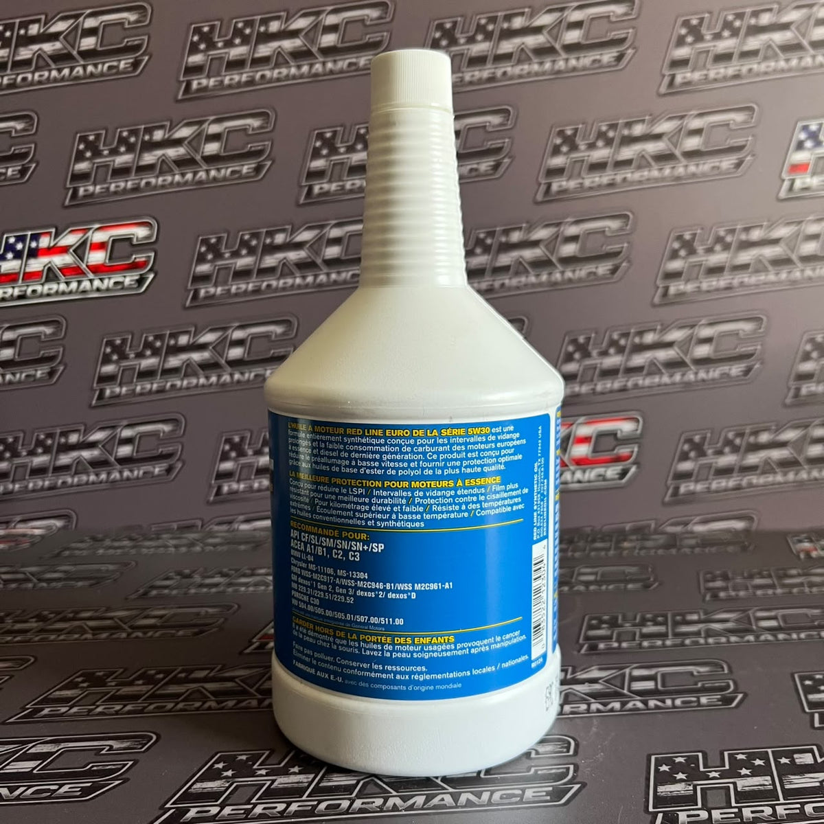 Aceite de motor redline EURO 5W30 full sintetico - Cuarto de galon (946ml)