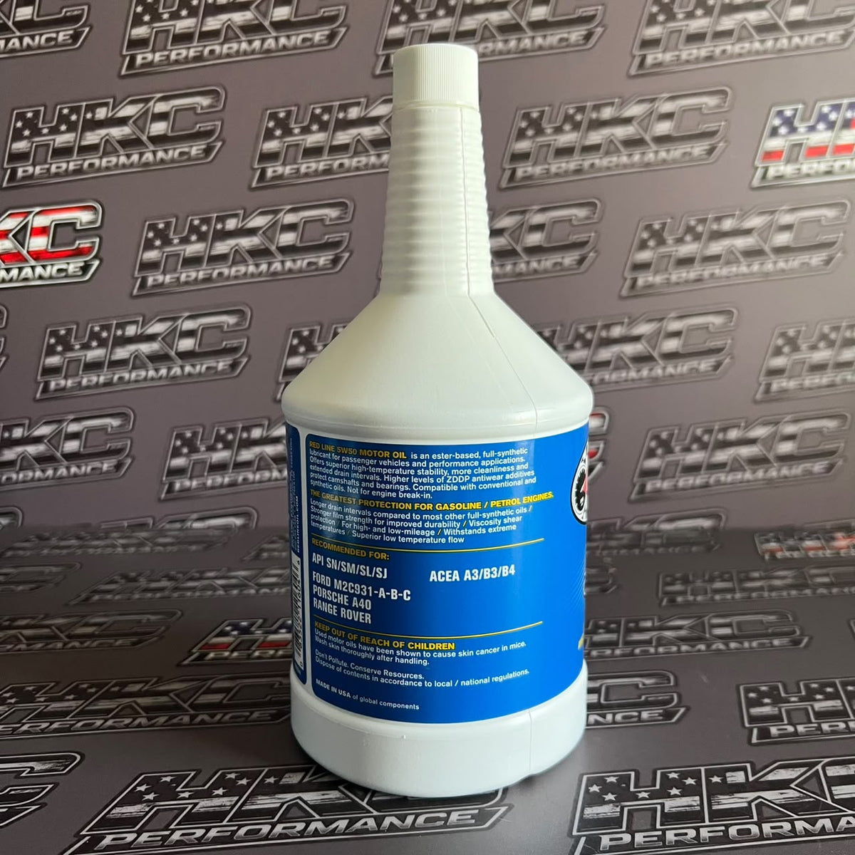 Aceite de motor redline 5W50 full sintetico - Cuarto de galon (946ml)