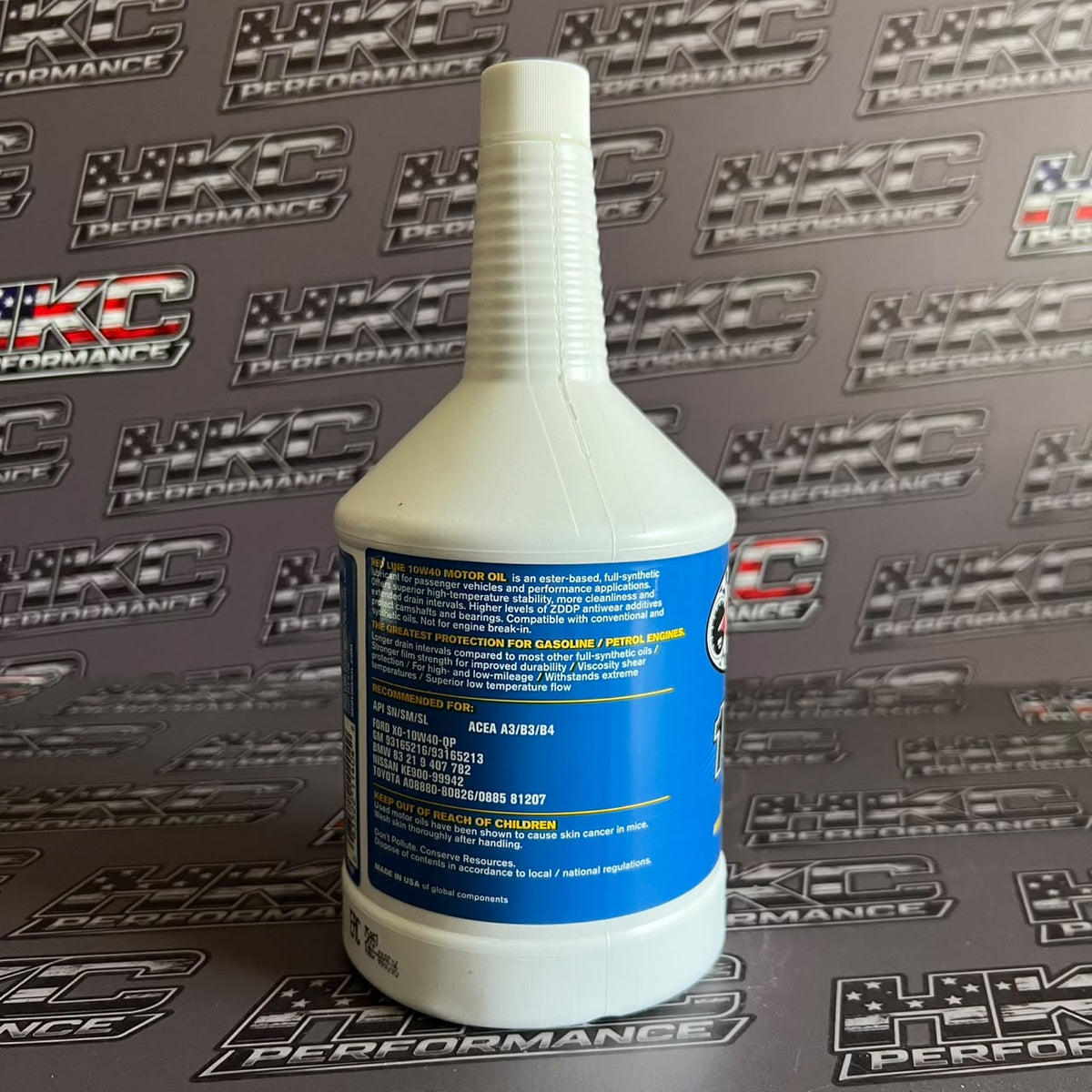 Aceite de motor redline 10W40 full sintetico - Cuarto de galon (946ml)