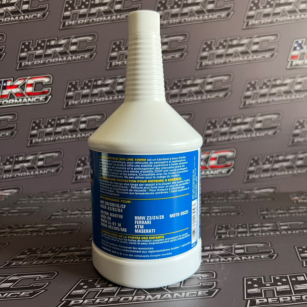 Aceite de motor redline 10W60 full sintetico - Cuarto de galon (946ml)