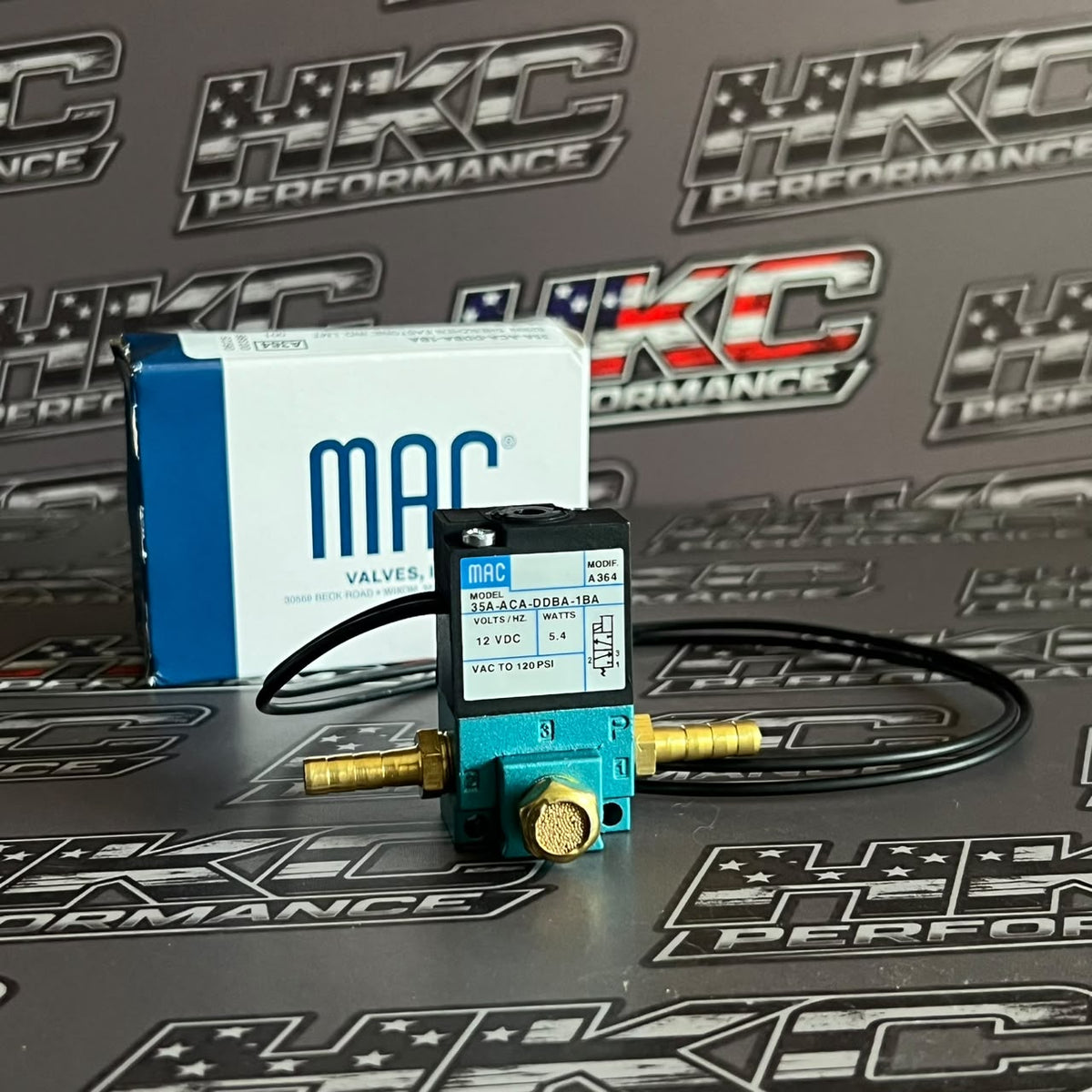 Válvula Solenoide MAC 35A – 3 Vías, 12V (Boost Control)
