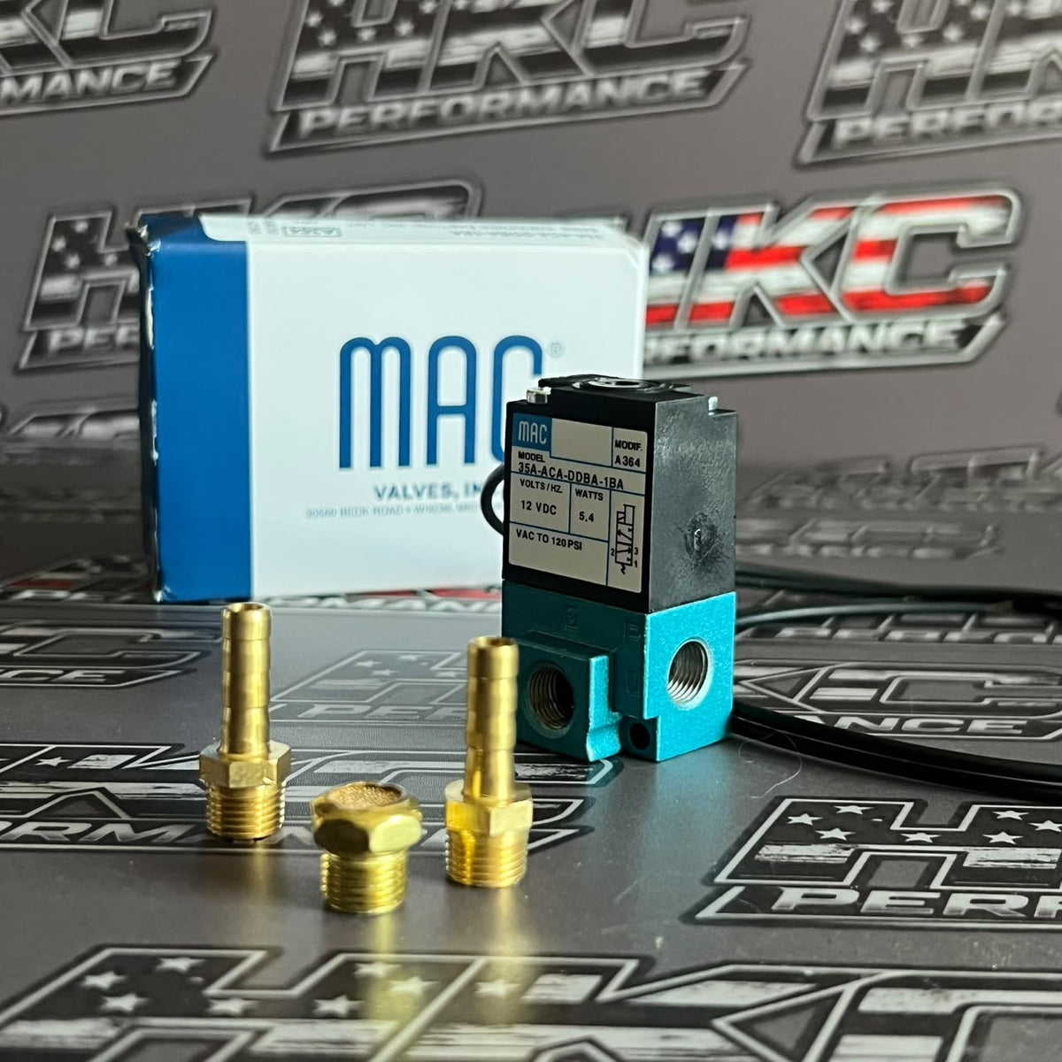 Válvula Solenoide MAC 35A – 3 Vías, 12V (Boost Control)