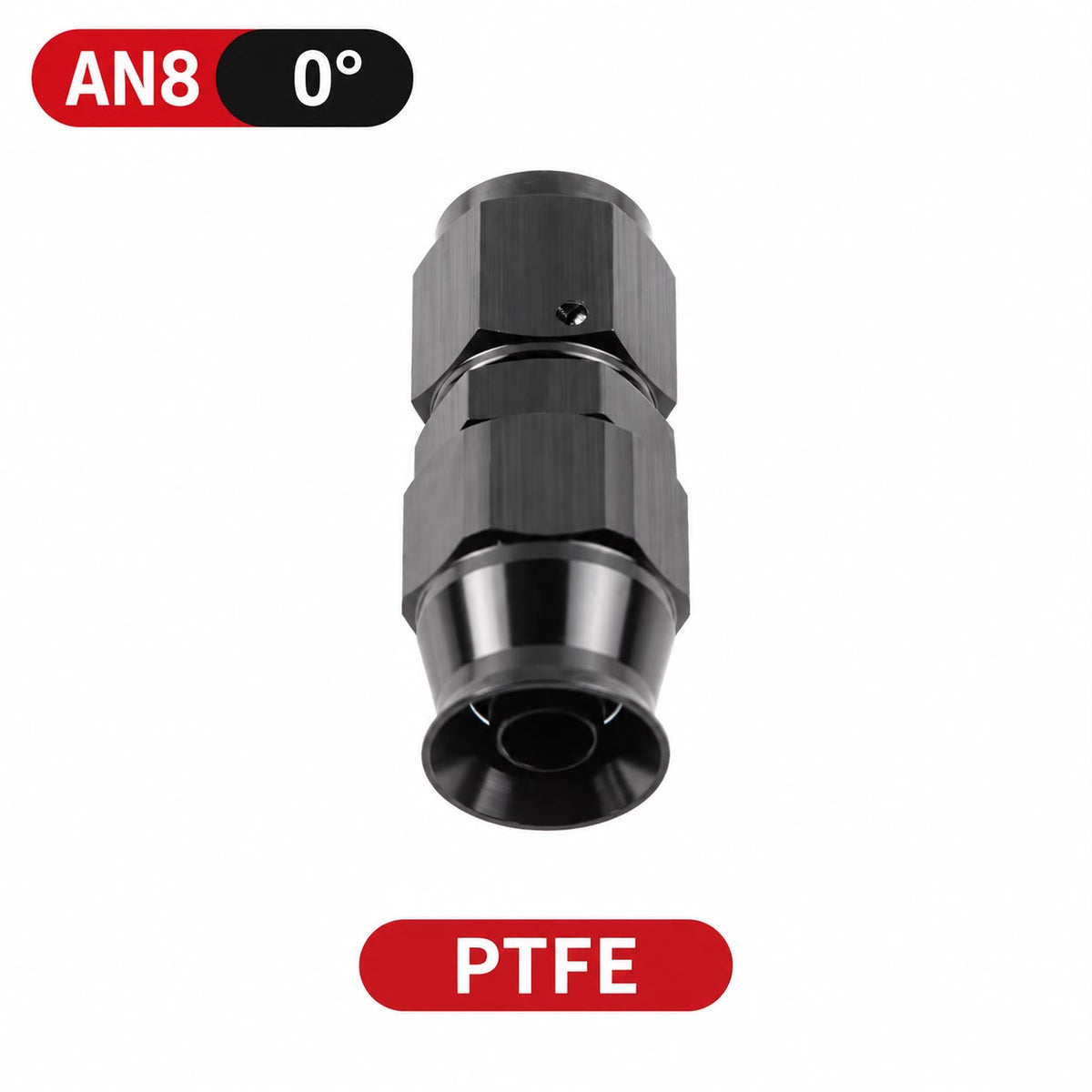 Fittings AN 6-8-10 - 0 grados para Manguera PTFE