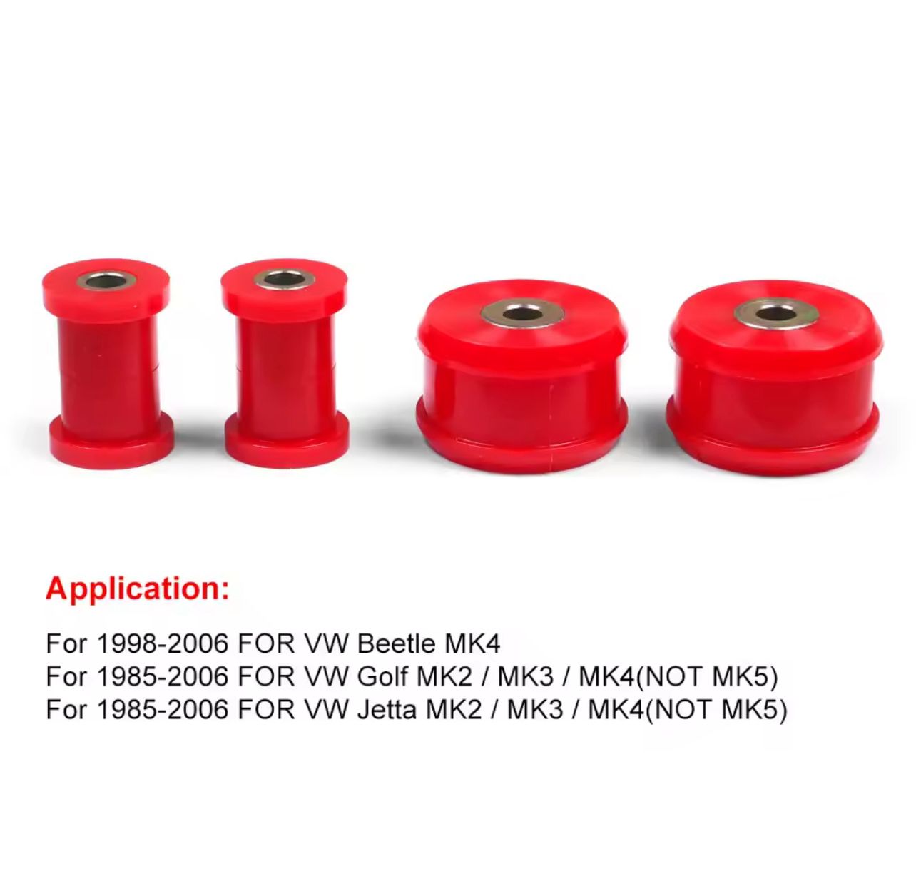 Kit de bujes de bandejas de suspensión delantero VW Golf MK4, Bora MK4, Audi A3, Audi TT 99-07